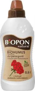 Liquid Fertilizer BIOPON BIOHUMUS for Pelargonium (Geranium) 1 L