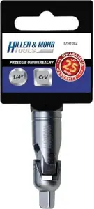 Universāls CrV locītava 1/4" Dedra 17H108Z - grozāms ligzdas adapteris