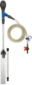 Aquarium gravel cleaner MSW Aqua Natura sand siphon transparent polypropylene 5 x 66.5 cm length 230 cm