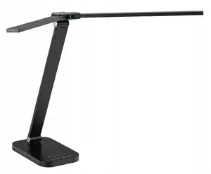 Galda lampa Alogy K711R melna — kompakta rakstāmgalda lampa