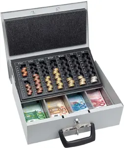 Wedo 150 100837 skaidrās naudas un biļešu kaste Sudrabs