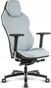Spēļu krēsls Quersus ICOS.1.1 Pacific Blue — ergonomisks sacīkšu tipa sēdeklis, regulējami roku balsti, slīpuma un augstuma regulēšana