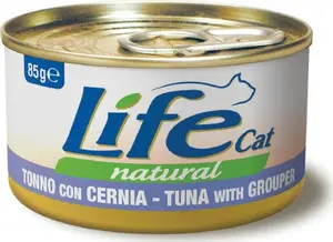 Canned Wet Cat Food Life Pet Care LIFE CAT 85 g — Tuna and Grouper