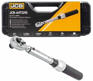 Torque wrench JCB 3/8" 5–25 Nm, reversible ratchet torque spanner