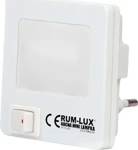 Plug-in LED night light Rum-Lux LN-03 LED — white square plug lamp