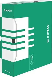 Archive Box Donau PUDŁO ARCHIWIZACYJNE 100mm (100×340×297 mm) green
