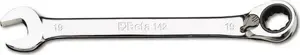 Combination wrench Beta Tools 142-17 17 mm, dual ratchet mechanism, open-box end