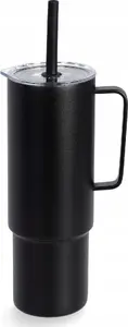 Travel cup MiiR All Day Straw Cup 950 ml, black, insulated with straw