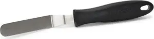 Patisse curved glazing knife 11 cm stainless steel silver-black — bent blade for glazing