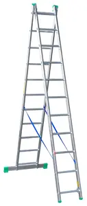 Alumīnija kāpnes Drabex DR3211 — salokāma trepe