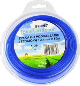 Brushcutter Line GEKO 2.4 mm × 50 m Hexagonal for Trimmer Heads