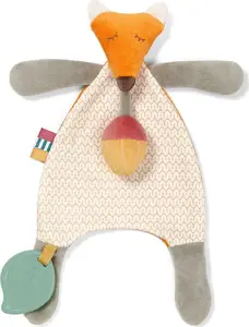 Мягкая игрушка с пищалкой и петлей Baby Ono Skinny Mates Pete – небольшая успокаивающая игрушка для младенцев