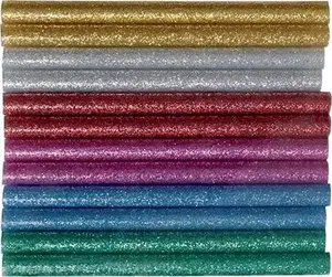 Līmes stieņi Carioca ar mirdzumu Ø7,2 mm, garums 10 cm, komplekts 6×2 dažādas krāsas