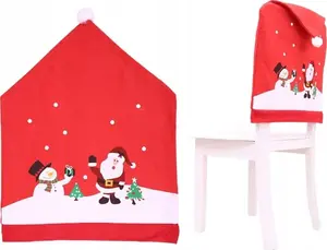 Krēsla pārvalks LEANToys 60 x 48 cm sarkans Ziemassvētku 1 gab.