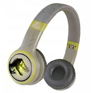 Pāri ausu Bluetooth austiņas bērniem Lazerbuilt Jurassic Park World HMJW-BTLI-TREX, bezvadu bērnu austiņas