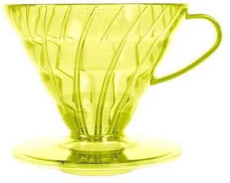 Kafijas dripperis HARIO V60-02 plastmasa, saulespuķu