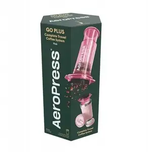 Coffee Brewer AeroPress Go Plus by AeroPress — Portable Travel Coffee Maker, Pink