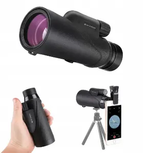 Монокуляр K&F 8x42 BaK4 IP68 с чехлом, штативом и держателем для телефона
