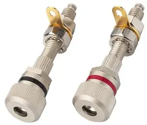 Monacor BP-420 wire connector speaker terminals Stainless steel