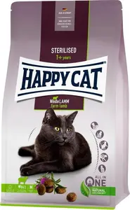 Корм для кошек happy cat Sterilised Farm Lamb 300 г — сухой корм для стерилизованных кошек, ягнёнок