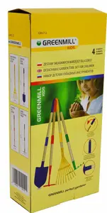 Gardening tool set 4 pieces Sourcing GREENMILL GR0212 — hand trowel, transplanter, fork, weeder