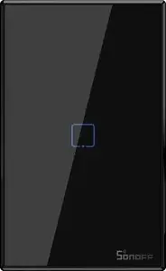 Wall switch Sonoff T3US1C — 1-gang Wi‑Fi smart switch, US, Black