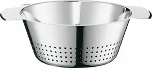 Colander Roesle 28 cm, stainless steel kitchen strainer for draining and rinsing