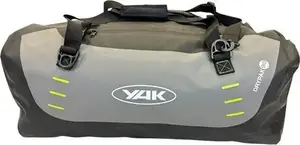 Ūdensnecaurlaidīga soma YAK Dry Holdall 90L — ekipējuma soma, modelis 7003340, melna/ pelēka/ laima