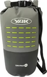 Drybag YAK 30L – ūdensnecaurlaidīgs ruļļu soma, melns/pelēks/lime, modelis 7003335
