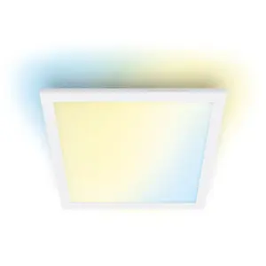 Панельный потолочный светильник Signify WiZ Panel Ceiling 12 W Square, 12 Вт, Wi‑Fi, 300×300×42 мм, белый
