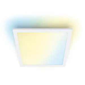 WiZ Smart Ceiling Light Signify Panel Ceiling Square 12 W White Wi-Fi Bluetooth Tunable White 1000 lm 220-240 V
