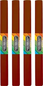 Crepe Paper STARPAK 50x200 cm dark brown roll, pack of 10
