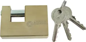 Mīksts slēdzene MEGA misiņa ar stieni 90 mm modelis 24590K