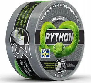 Līmlente Tesa Python TAÅMA 44 mm x 9 m, sudrabota
