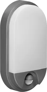 Wall light ORNO NEFRYT LED 10W with motion sensor, 800 lm, IP54, 4000K, grey