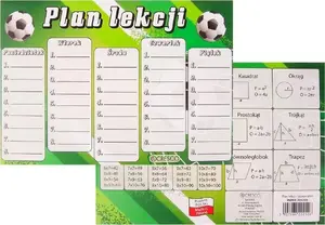 Cresco timetable planner A5 school schedule book, 25 sheets
