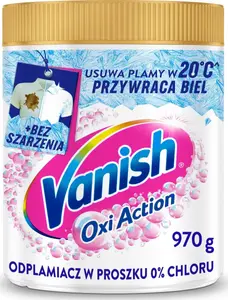 Traipu noņēmējs Vanish Multi Action White pulveris 970 g baltiem audumiem