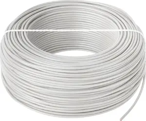 Elektriskā vienvadu vads H05V-K 1,0 mm² balts - LP KAB0865