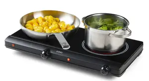 Countertop Ceramic Hob Domo DO339KP — 2-zone, rotary controls, 2500 W, black