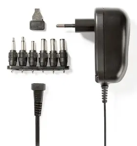 Power adapter Nedis ACPA001 12 W, indoor, 100–240 V input, 1.8 m cable, black