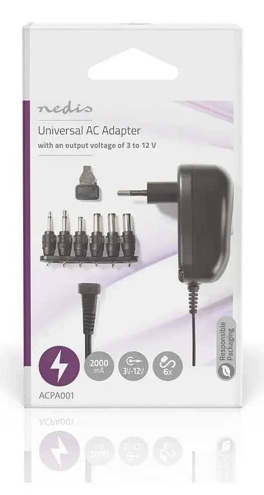 Nedis ACPA001 power adapter 12 W Photo 4