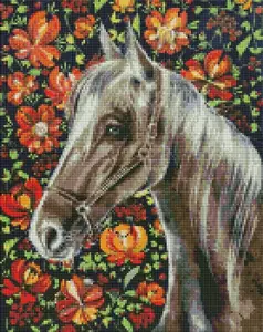 Diamond mosaic canvas Norimpex — 'Loyal Horse' 40x50 cm (frameless)