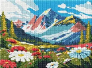 Mosaic panel Norimpex Diamentowa mozaika – Kontrasty natury, 30x40 cm