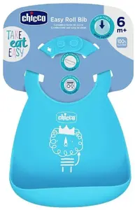 Силиконовый слюнявчик CHICCO CHI000592 синий