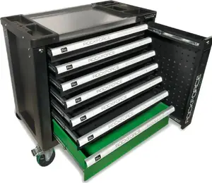 Tool trolley Rockforce with 7 shelves and 172-piece tool set RF-55306