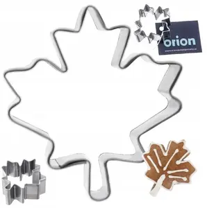 Cookie cutter Lumarko leaf 4 cm stainless steel