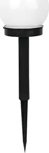 Saules dārza lampa POLUX Polux kula GLS234P1BKCW — āra saules lampa, dekoratīva bumba