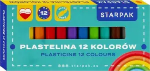 Modeling Clay Set STARPAK PLASTELINA 12 colors – School pack (STK PLA115)