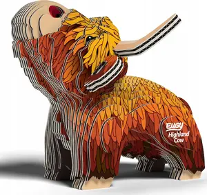 3D Puzzle Fat Brain Toys Eugy Scottish Cow – eco-friendly collectible figure