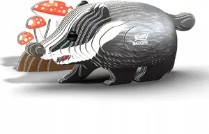 3D Puzzle Figure Fat Brain Toys Borsuk Eugy — Eco-Friendly Collectible Model